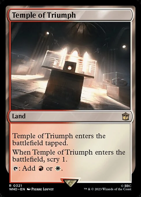 Temple of Triumph, carta Magic di tipo Land illustrata da Pierre Loyvet
