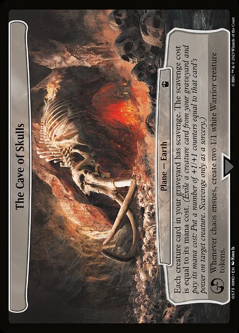 The Cave of Skulls, carta Magic di tipo Plane — Earth illustrata da Nino Is