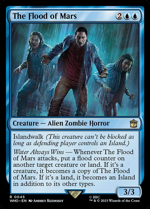 The Flood of Mars, carta Magic di tipo Creature — Alien Zombie Horror illustrata da Andrey Kuzinskiy