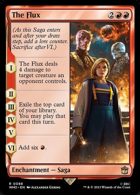 The Flux, carta Magic di tipo Enchantment — Saga illustrata da Alexander Gering
