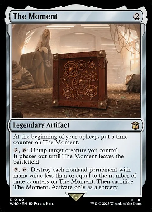 The Moment, carta Magic di tipo Legendary Artifact illustrata da Patrik Hell