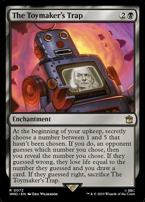 The Toymaker's Trap, carta Magic di tipo Enchantment illustrata da Eric Wilkerson