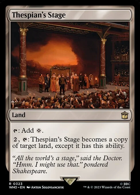 Thespian's Stage, carta Magic di tipo Land illustrata da Anton Solovianchyk