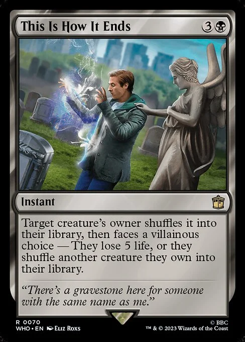 This Is How It Ends, carta Magic di tipo Instant illustrata da Eliz Roxs