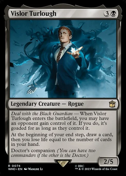 Vislor Turlough, carta Magic di tipo Legendary Creature — Rogue illustrata da Wangjie Li