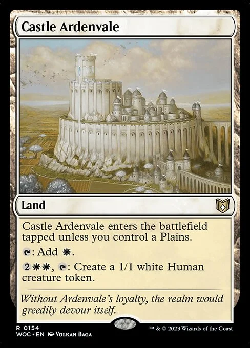 Castle Ardenvale, carta Magic di tipo Land illustrata da Volkan Baǵa