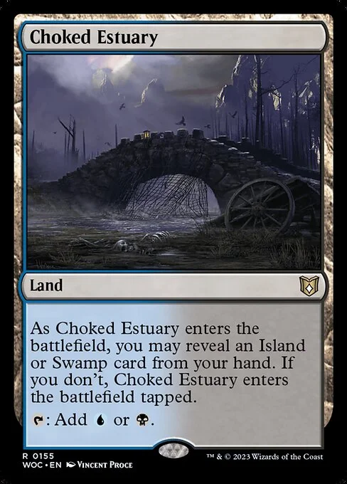 Choked Estuary, carta Magic di tipo Land illustrata da Vincent Proce