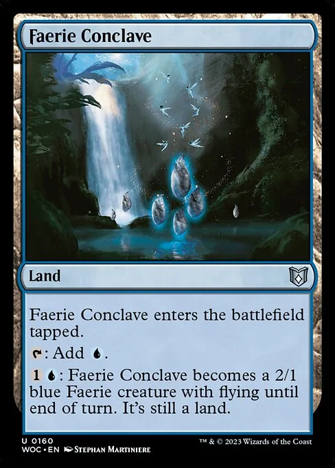 Faerie Conclave, carta Magic di tipo Land illustrata da Stephan Martiniere