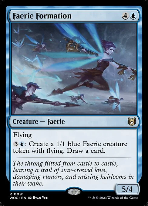 Faerie Formation, carta Magic di tipo Creature — Faerie illustrata da Ryan Yee