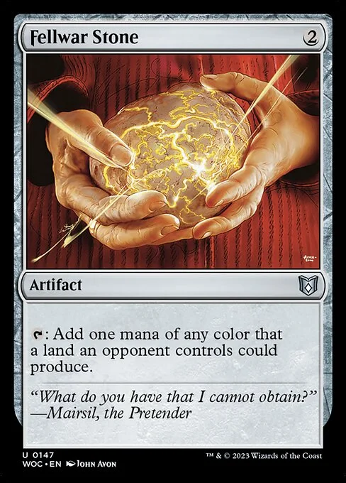 Fellwar Stone, carta Magic di tipo Artifact illustrata da John Avon