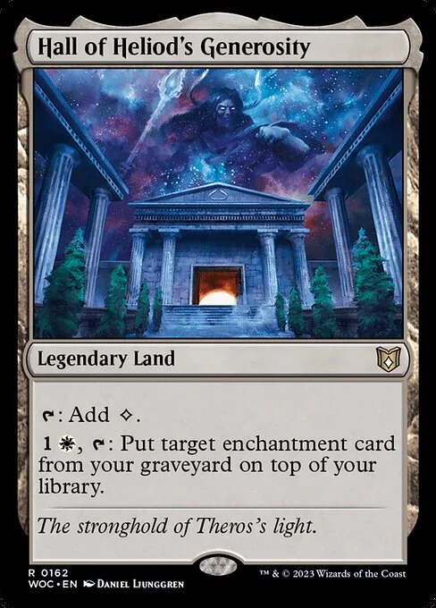 Hall of Heliod's Generosity, carta Magic di tipo Legendary Land illustrata da Daniel Ljunggren