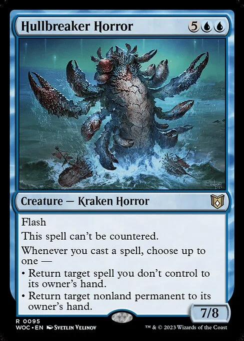 Hullbreaker Horror, carta Magic di tipo Creature — Kraken Horror illustrata da Svetlin Velinov