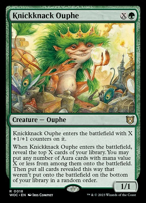 Knickknack Ouphe, carta Magic di tipo Creature — Ouphe illustrata da Iris Compiet