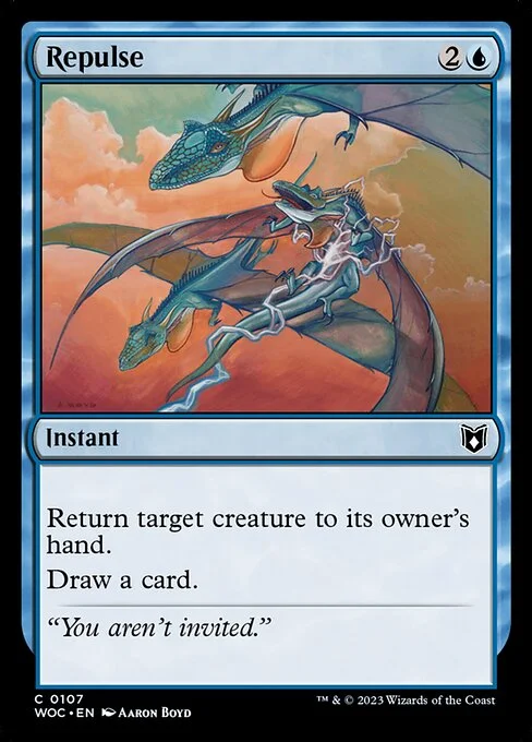 Repulse, carta Magic di tipo Instant illustrata da Aaron Boyd