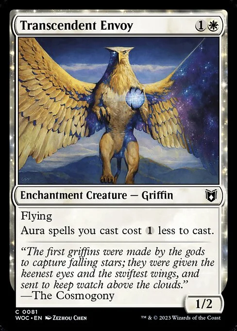 Transcendent Envoy, carta Magic di tipo Enchantment Creature — Griffin illustrata da Zezhou Chen