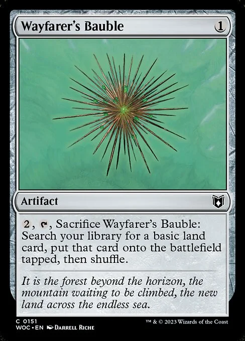 Wayfarer's Bauble, carta Magic di tipo Artifact illustrata da Darrell Riche