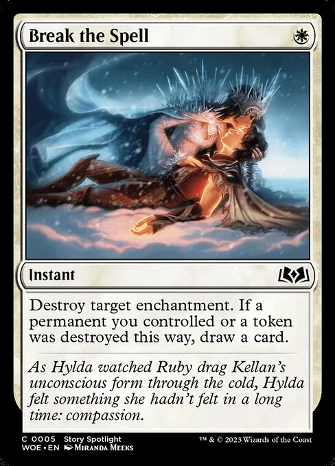 Break the Spell, carta Magic di tipo Instant illustrata da Miranda Meeks