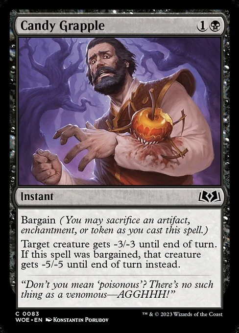 Candy Grapple, carta Magic di tipo Instant illustrata da Konstantin Porubov