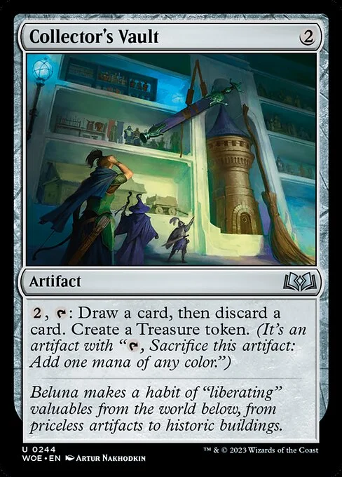 Collector's Vault, carta Magic di tipo Artifact illustrata da Artur Nakhodkin
