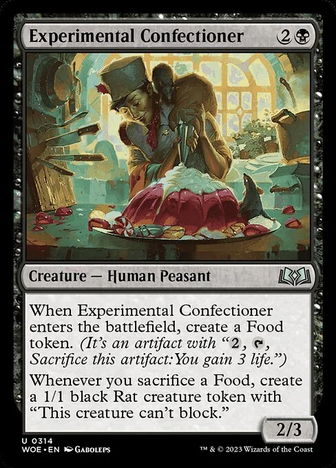 Experimental Confectioner, carta Magic di tipo Creature — Human Peasant illustrata da Gaboleps