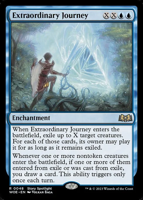 Extraordinary Journey, carta Magic di tipo Enchantment illustrata da Volkan Baǵa