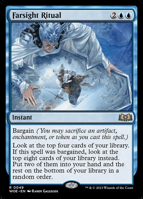 Farsight Ritual, carta Magic di tipo Instant illustrata da Randy Gallegos