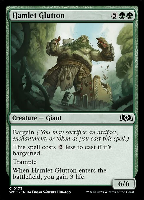 Hamlet Glutton, carta Magic di tipo Creature — Giant illustrata da Edgar Sánchez Hidalgo