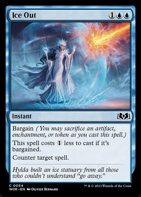 Ice Out, carta Magic di tipo Instant illustrata da Olivier Bernard
