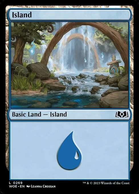 Island, carta Magic di tipo Basic Land — Island illustrata da Leanna Crossan