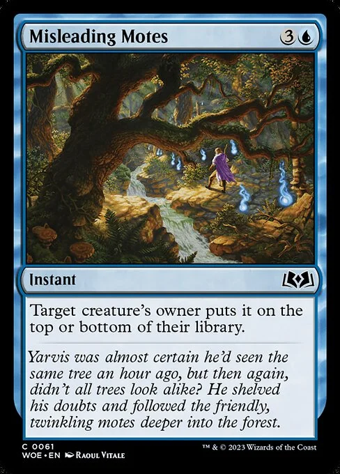 Misleading Motes, carta Magic di tipo Instant illustrata da Raoul Vitale
