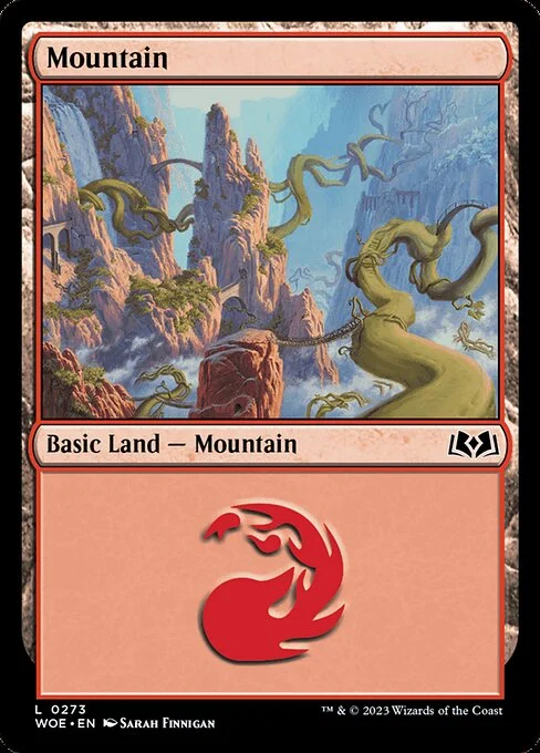 Mountain, carta Magic di tipo Basic Land — Mountain illustrata da Sarah Finnigan