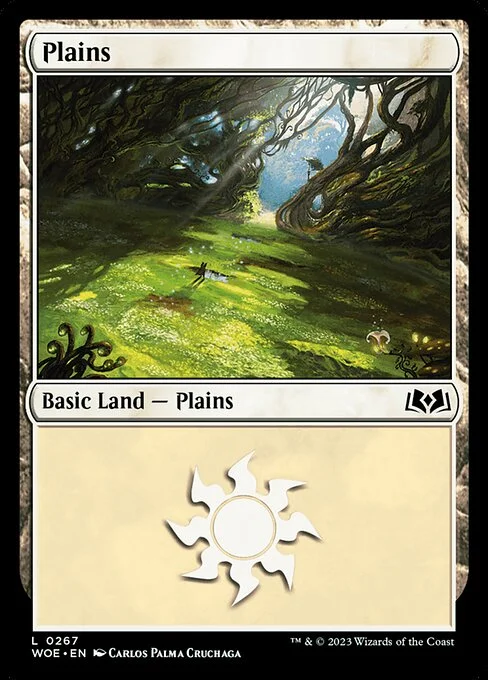 Plains, carta Magic di tipo Basic Land — Plains illustrata da Carlos Palma Cruchaga