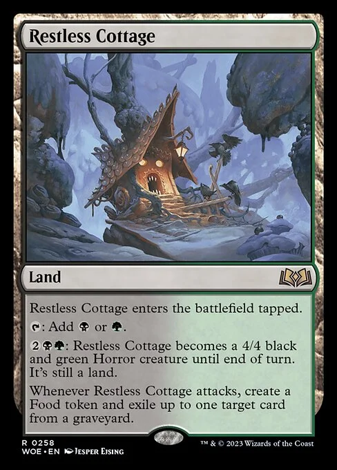 Restless Cottage, carta Magic di tipo Land illustrata da Jesper Ejsing