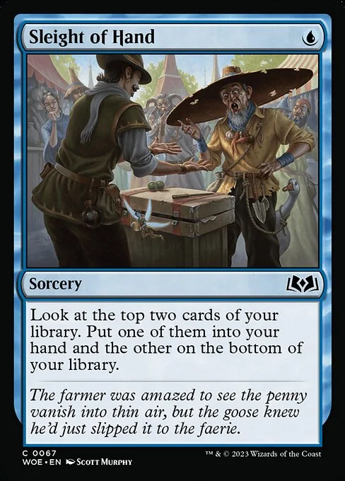 Sleight of Hand, carta Magic di tipo Sorcery illustrata da Scott Murphy