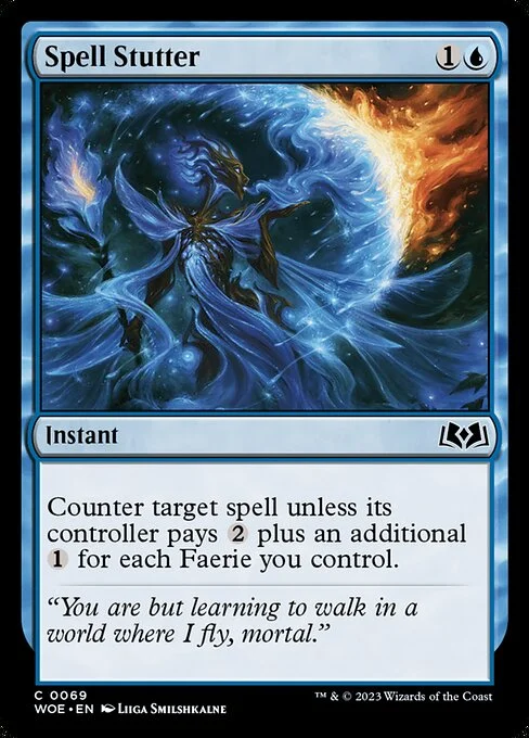 Spell Stutter, carta Magic di tipo Instant illustrata da Liiga Smilshkalne