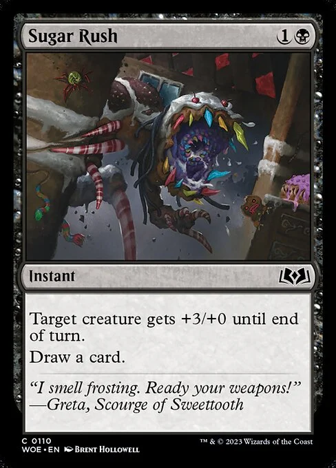 Sugar Rush, carta Magic di tipo Instant illustrata da Brent Hollowell