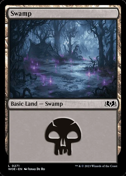 Swamp, carta Magic di tipo Basic Land — Swamp illustrata da Jonas De Ro
