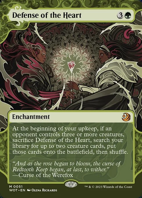 Defense of the Heart, carta Magic di tipo Enchantment illustrata da Olena Richards