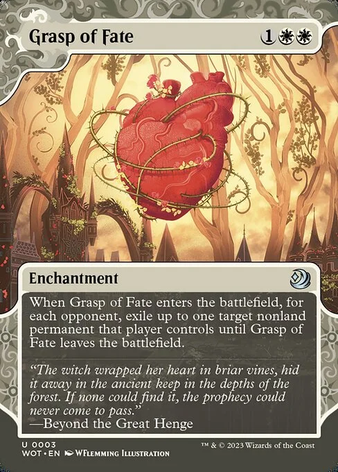 Grasp of Fate, carta Magic di tipo Enchantment illustrata da WFlemming Illustration