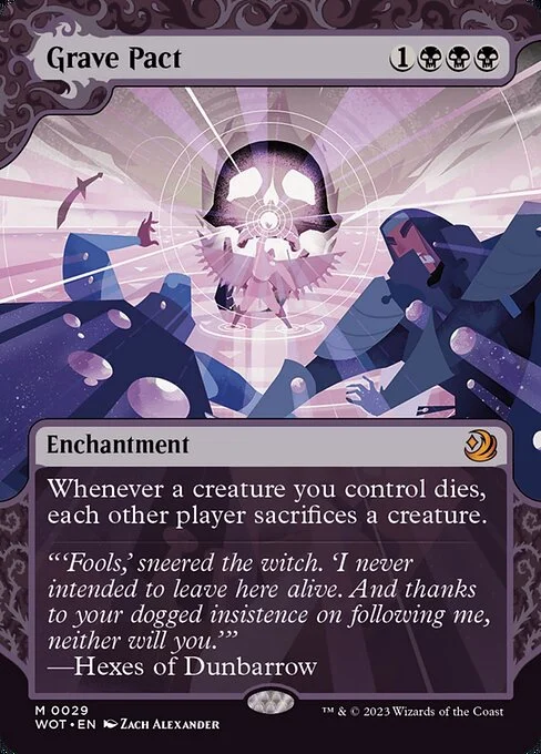 Grave Pact, carta Magic di tipo Enchantment illustrata da Zach Alexander