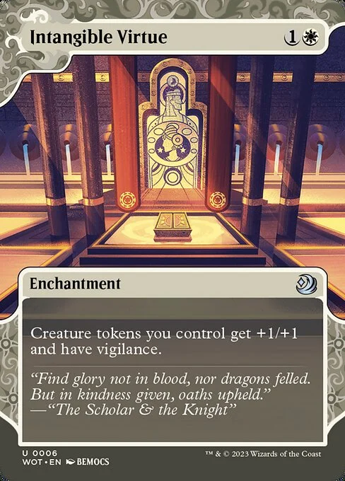 Intangible Virtue, carta Magic di tipo Enchantment illustrata da BEMOCS