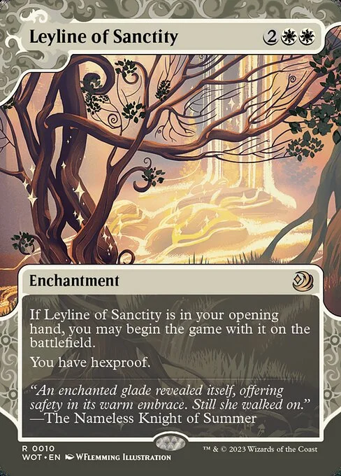 Leyline of Sanctity, carta Magic di tipo Enchantment illustrata da WFlemming Illustration