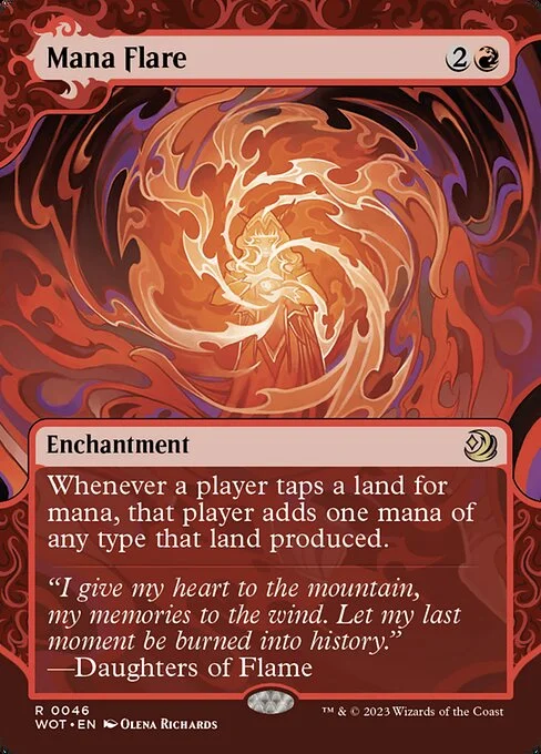 Mana Flare, carta Magic di tipo Enchantment illustrata da Olena Richards