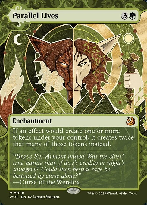 Parallel Lives, carta Magic di tipo Enchantment illustrata da Lander Strijbol