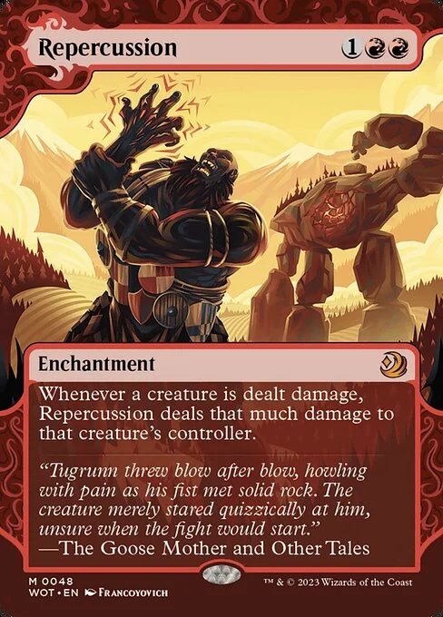 Repercussion, carta Magic di tipo Enchantment illustrata da Francoyovich