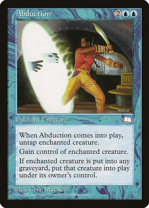 Abduction, carta Magic di tipo Enchantment — Aura illustrata da Colin MacNeil