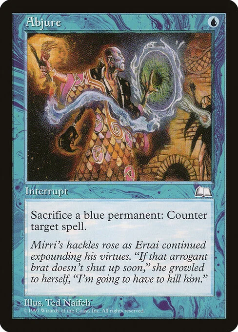 Abjure, carta Magic di tipo Instant illustrata da Ted Naifeh