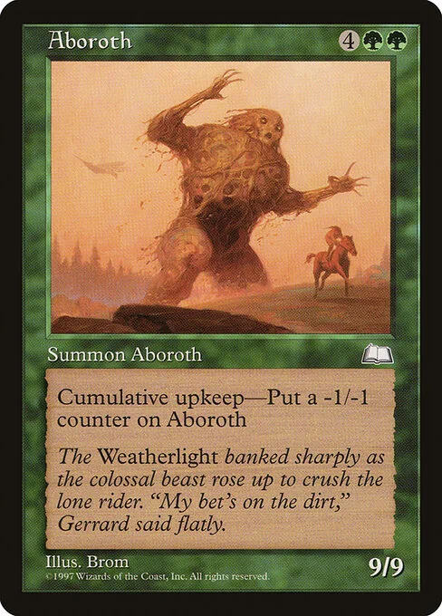 Aboroth, carta Magic di tipo Creature — Elemental illustrata da Brom