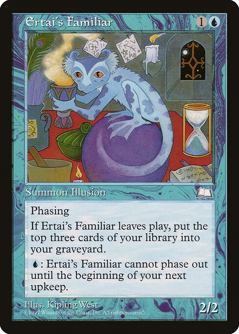Ertai's Familiar, carta Magic di tipo Creature — Illusion illustrata da Kipling West