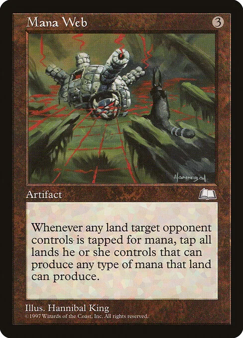 Mana Web, carta Magic di tipo Artifact illustrata da Hannibal King